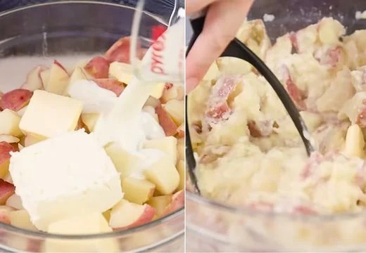 Add Butter, Cream Cheese, Buttermilk, and Salt