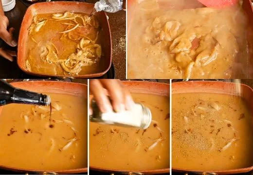 Add Water Slowly and Season the Gravy