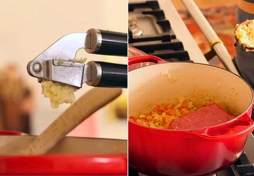 Add the Garlic and Brown the Beef