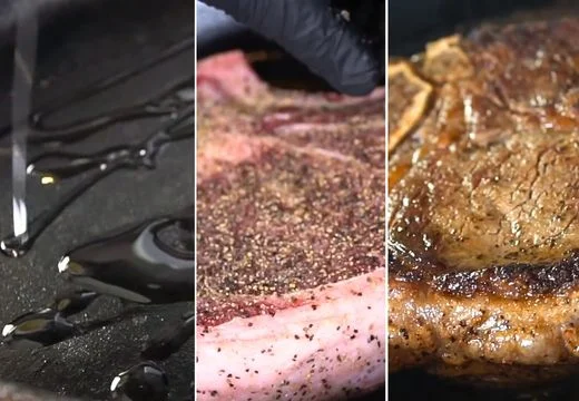 Preheat the Skillet and Oven Sear the Steak