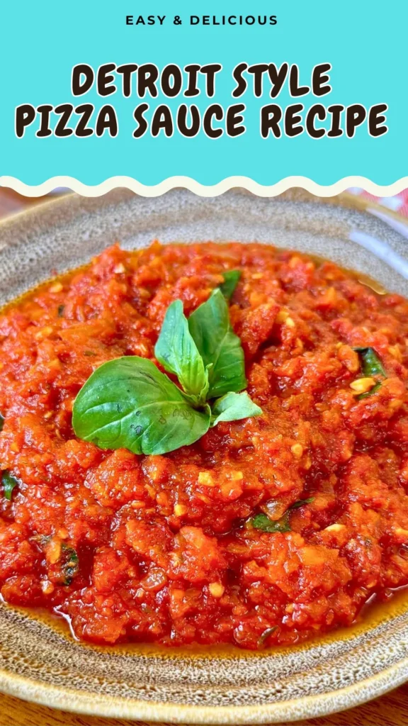 Detroit Style Pizza Sauce
