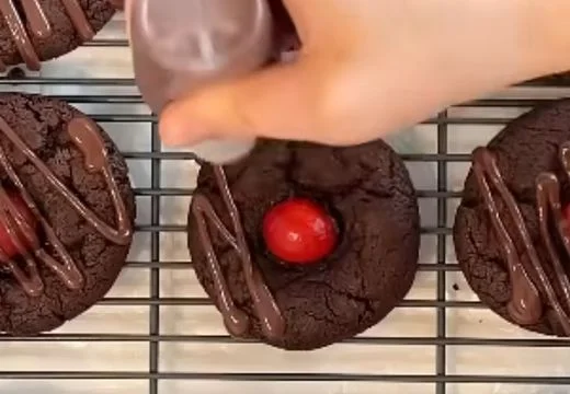 Add the Chocolate Drizzle