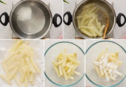 Blanch and Coat the Fries