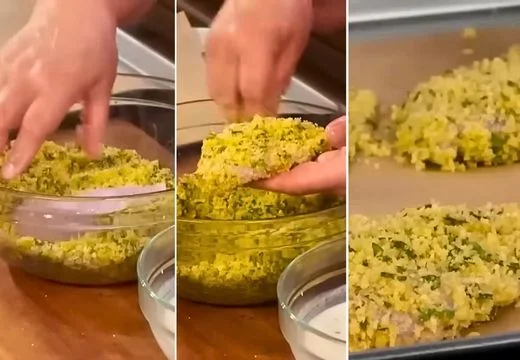 Bread and Bake the chicken