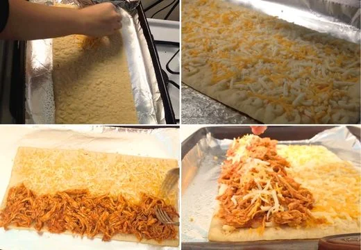 Build the flatbread melt
