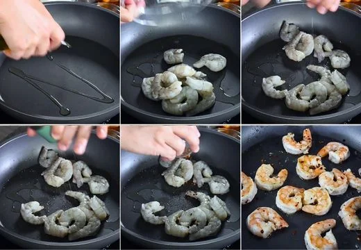 Cook the shrimp