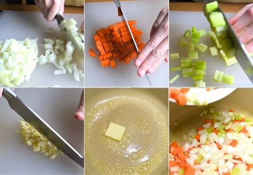 Cook the vegetables