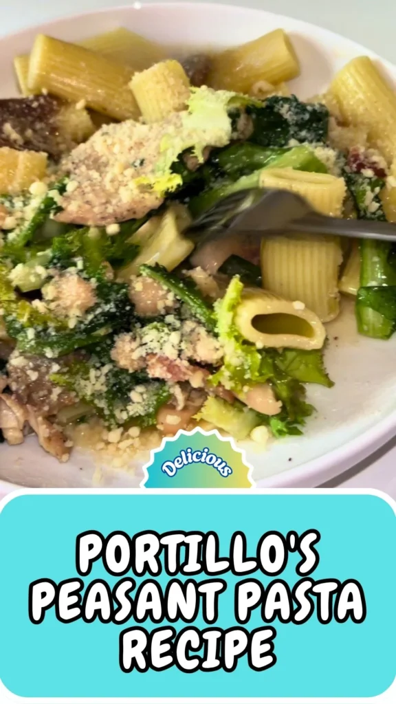 Copycat Portillo's Peasant Pasta Recipe