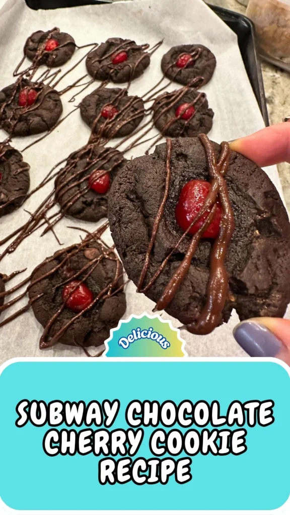 Copycat Subway Chocolate Cherry Cookie Recipe