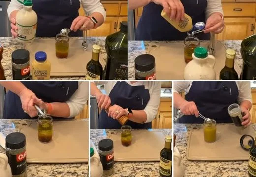 Make the sweet Italian vinaigrette