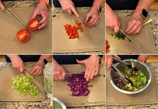 Prepare the vegetables