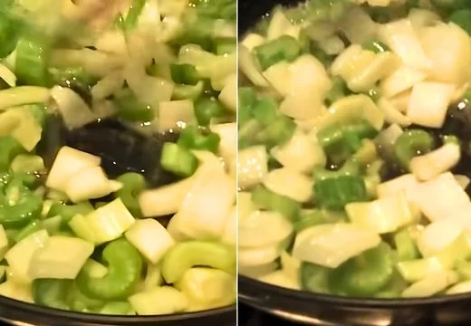 Sauté the vegetables