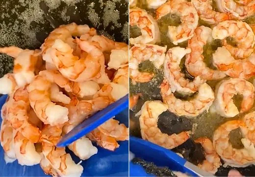Sear the Shrimp