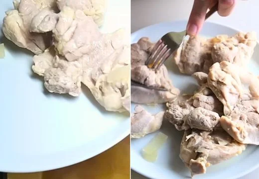 Shred the chicken