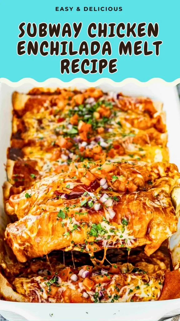 Subway Chicken Enchilada Melt