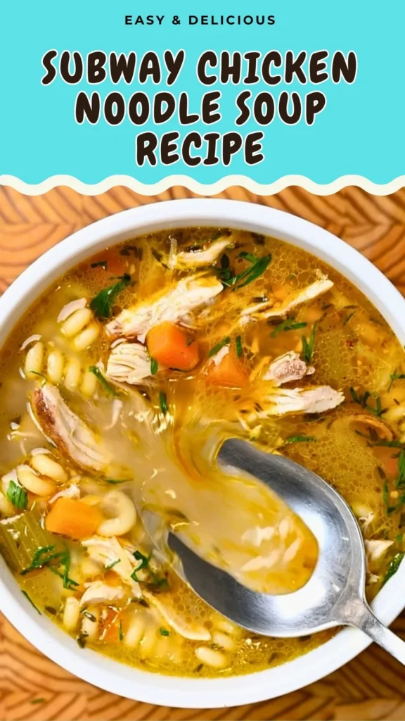 Subway Chicken Noodle Soup