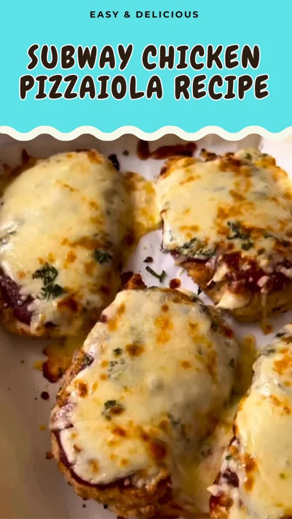 Subway Chicken Pizzaiola