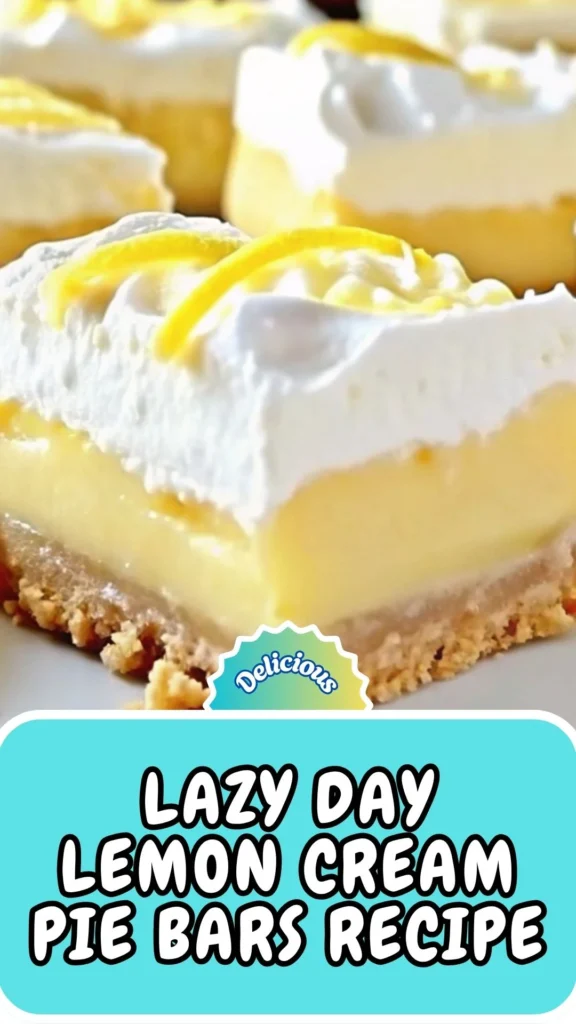 Copycat Lazy Day Lemon Cream Pie Bars Recipe