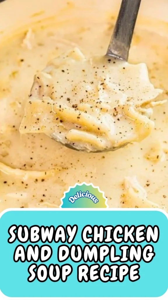 Copycat Subway Chicken and Dumpling Soup Recipe