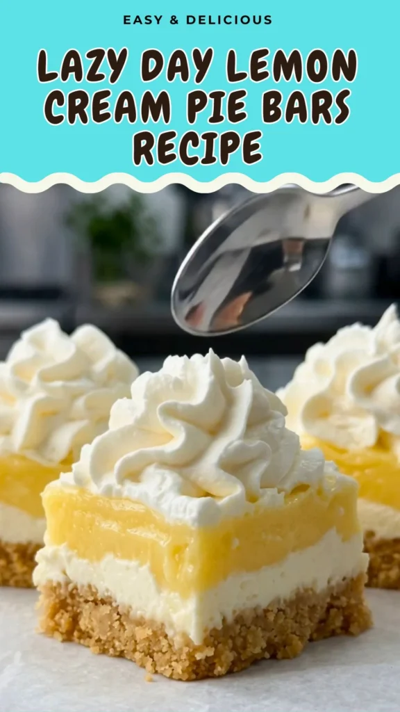 Lazy Day Lemon Cream Pie Bars