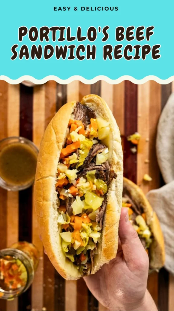 Portillos Beef Sandwich