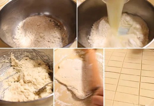 Prepare the dumpling dough