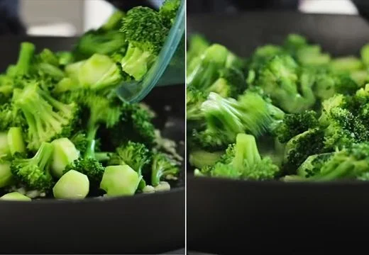 Sauté the broccoli