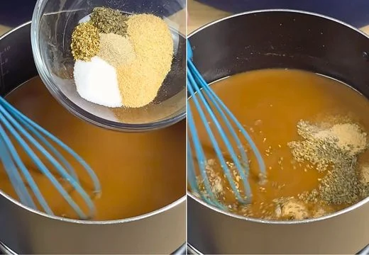 Season the gravy