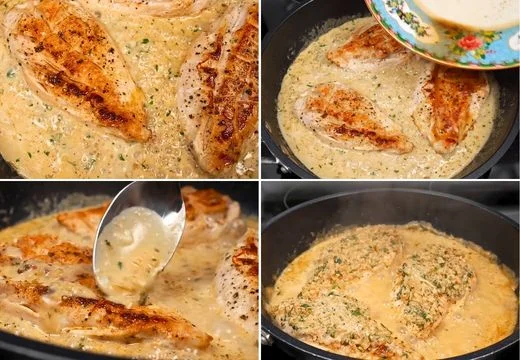 Simmer the chicken