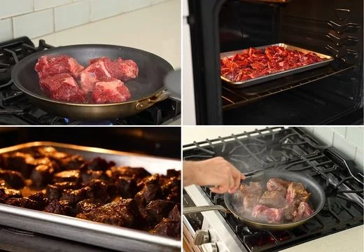 Slow cook the beef