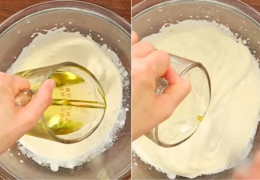 Slowly Add the Oil