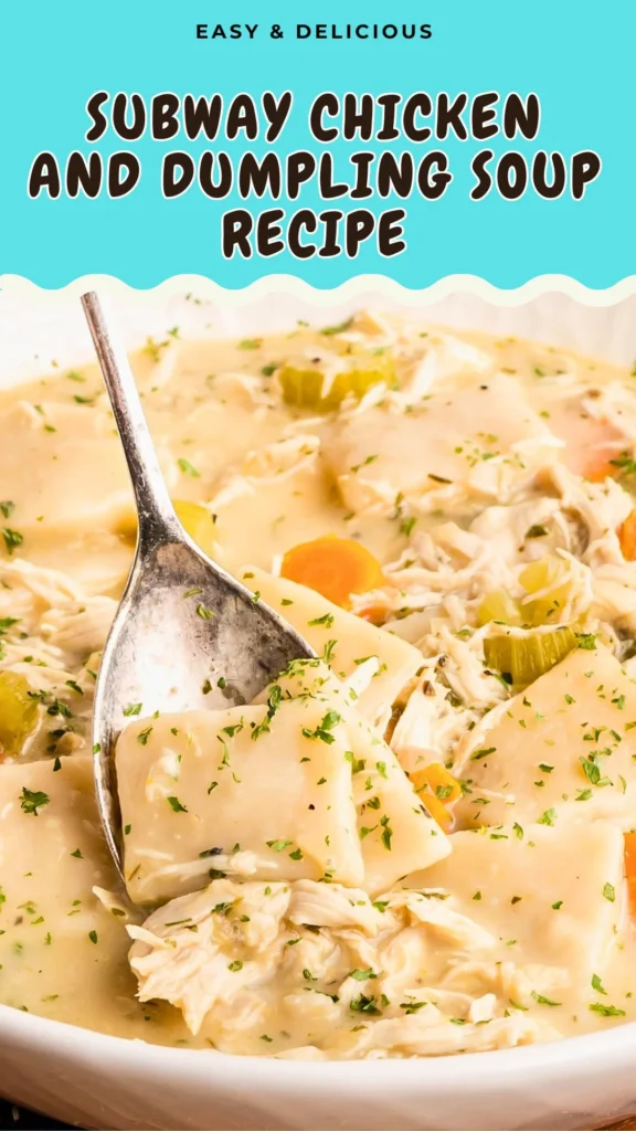 Subway Chicken and Dumpling Soup
