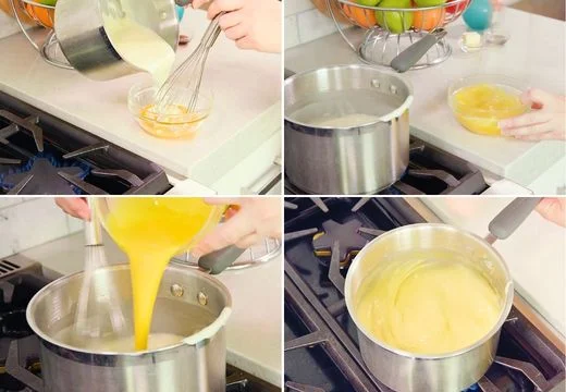 Temper the Egg Yolks