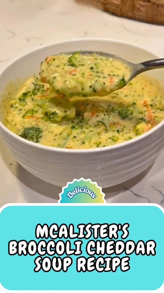 Copycat McAlisters Broccoli Cheddar Soup Recipe