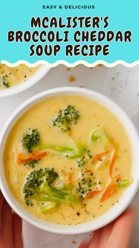 McAlisters Broccoli Cheddar Soup