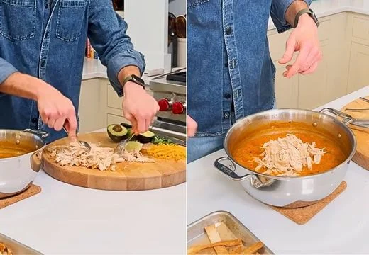 Shred the Chicken and Strain the Stock